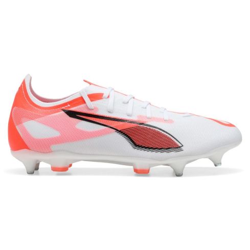 Rugby Boots Ultra 5 Match MxSG Hybrid Studs All Terrain White/Red - Puma