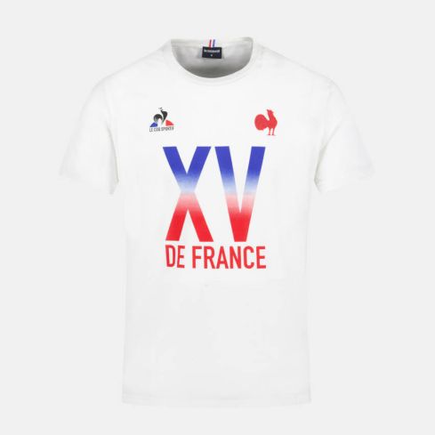 Rugby Fanwear 2 France White T-Shirt - Le Coq Sportif