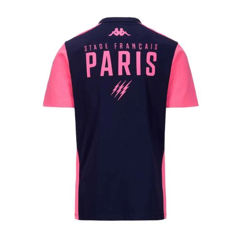 Polo Abiangy 8 Stade Francais Paris Blue/Pink 2024/2025 - Kappa