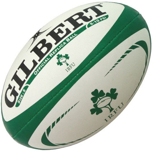 Replica Rugby Ball Ireland Size 5 - Gilbert