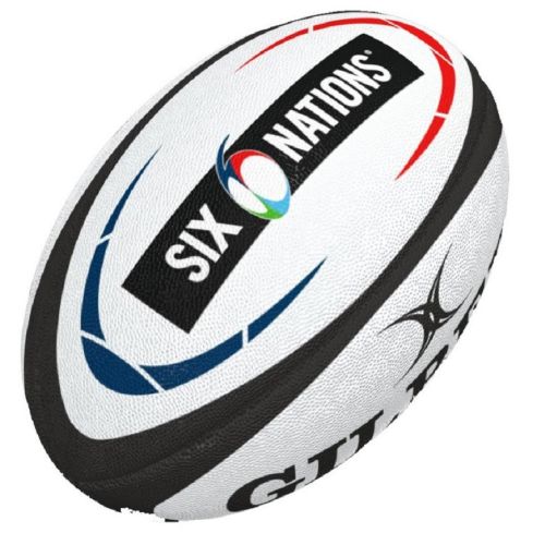 Rugby Replica Ball 6 Nations 2021 Size 5 - Gilbert