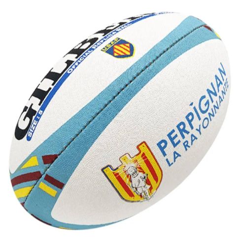 USAP Perpignan Replica Rugby Ball Size 5 - Gilbert
