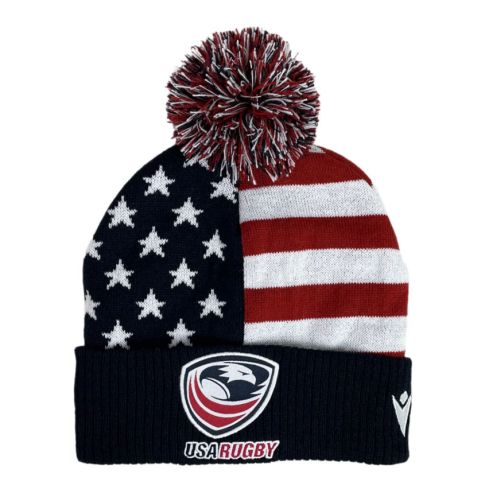 USA Rugby Pompom Beanie 2025 - Macron
