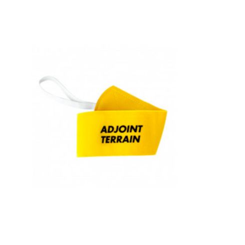 Rugby Pitch Assistant Armband With Velcro Yellow - Tremblay