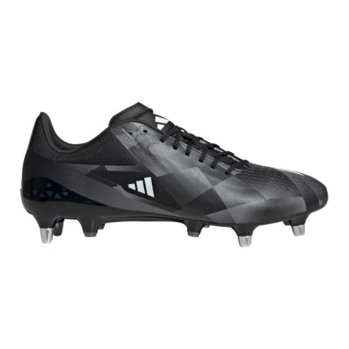 Adizero RS15 Pro Rugby Screw-in Boots Black / White / Grey - Adidas