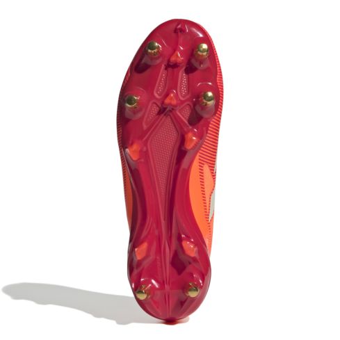 Adizero RS15 Pro SG Rugby Shoes Hybrid Studs for Soft Ground Red and Orange - Adidas