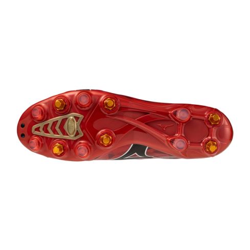 Rugby Boots Alpha II Japan Mix Hybrid Studs All-Terrain Red - Mizuno