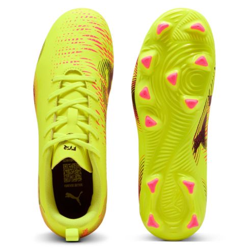 Kids' FUTURE 8 Play Rugby Boots FG/AG Molded Studs Firm Ground Fluo/Pink - Puma