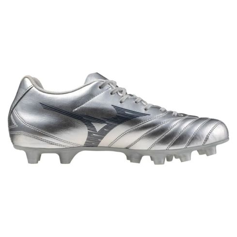 Monarcida Neo III Select Rugby Boots Molded Studs Firm Ground Silver - Mizuno