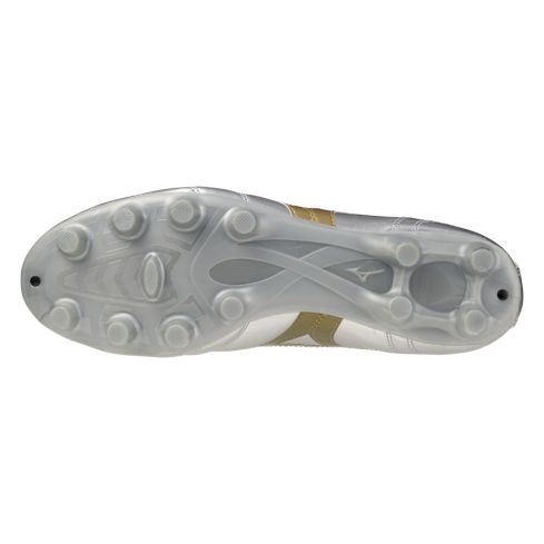Rugby Shoes Morelia II Club MD Molded Studs Firm Ground Silver/Gold - Mizuno