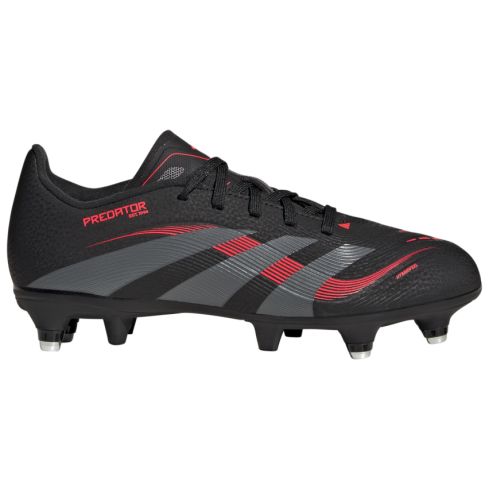 Kids Predator League SG Hybrid Studs All-Terrain Rugby Boots Black and Red – Adidas