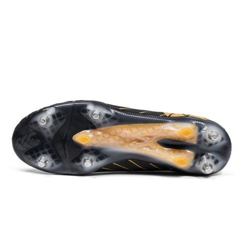 Speed Falcon Elite Rugby Boots Hybrid Studs All Ground Black Gold – Canterbury