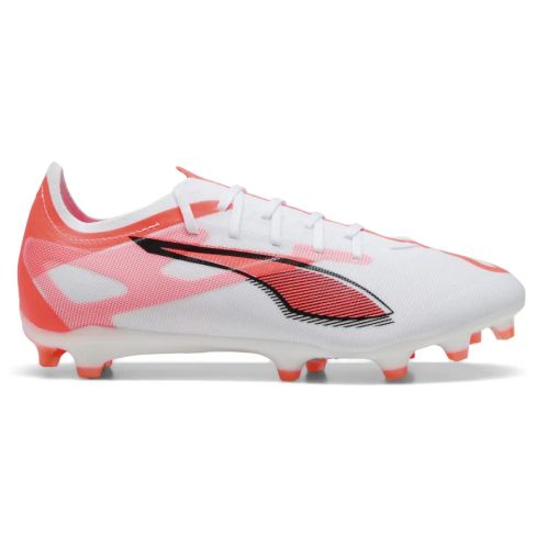 Rugby Boots ULTRA 5 MATCH FG/AG Molded Studs Dry Ground White/Red - Puma
