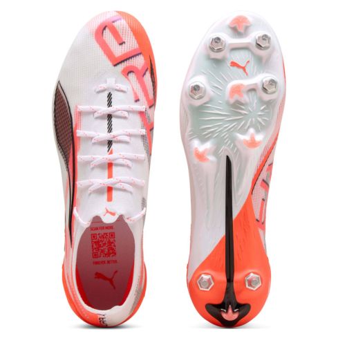 Rugby Shoes Ultra 5 Ultimate MxSG Hybrid Cleats for Soft Ground/Red - Puma