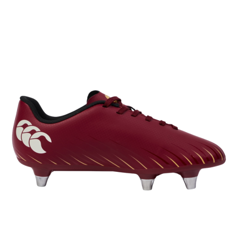 Kids' Rugby Boots Speed Falcon SG Screw-in Studs Red - Canterbury