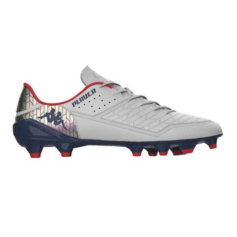 Rugby Boots Kombat Player Base (FG) with Molded Studs for Firm Ground White - Kappa