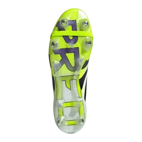 Predator Hybrid Elite SG Rugby Boots - White Yellow - Adidas