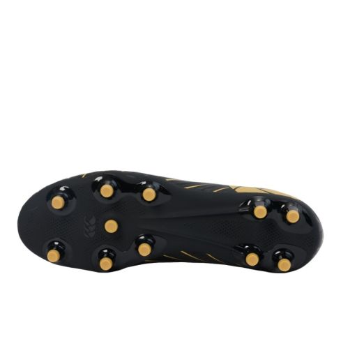 Speed Infinite Pro Rugby Boots Firm Ground Black and Gold - Canterbury