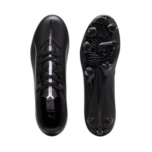 Ultra 5 Play FG/AG Rugby Shoes Molded Studs Dry Ground Black - Puma