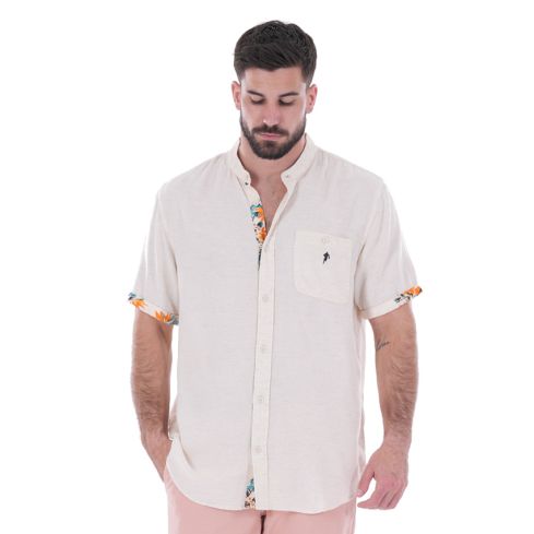 Short-sleeved off-white shirt Palm Beach - Ruckfield