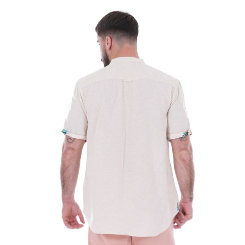 Short-Sleeved Off-White Palm Beach Shirt - Ruckfield