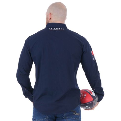 Navy Long Sleeve Shirt French Rugby Club - Ruckfield