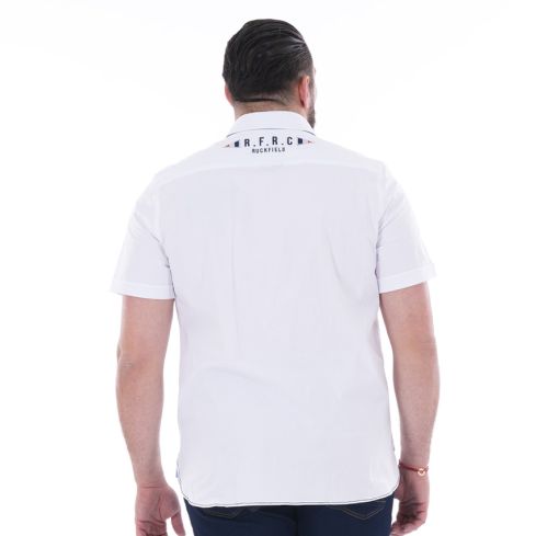 Short Sleeve Rugby Shirt French Rugby Club White - Ruckfield