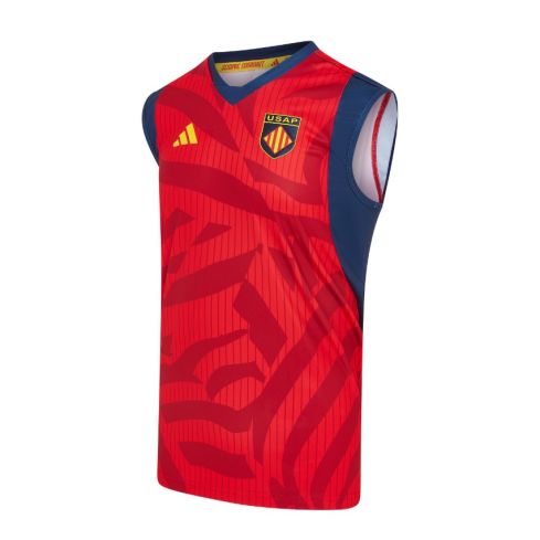 USAP Rugby Tank Top Red 2025/2026 - Adidas