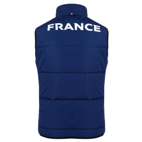 Sleeveless Blue XV de France Down Vest - Le Coq Sportif
