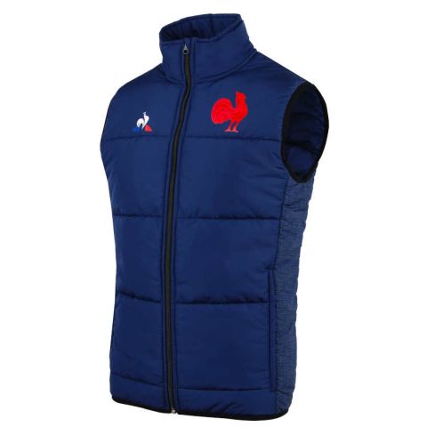 Doudoune sans manches bleu XV de France -  Le coq sportif