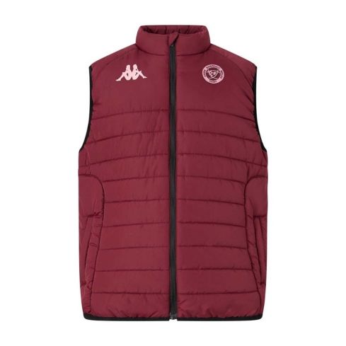 Sleeveless Rugby Down Vest Mikelit Union Bordeaux Bègles Red 2025/2026 - Kappa
