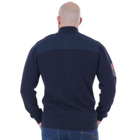 Zipped Cardigan Rugby French Rugby Club Navy Blue - Ruckfield