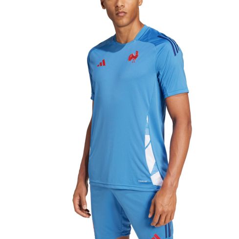 Rugby Performance T-Shirt France Sky Blue - Adidas