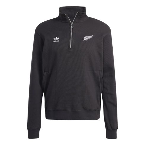 Original Black 1/2 Zip Rugby Sweatshirt All Blacks – Adidas