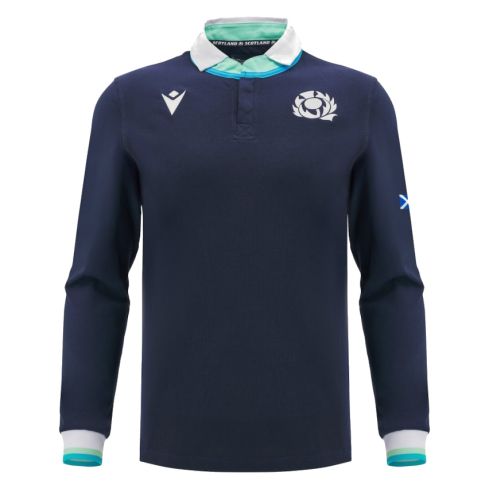 Scotland Men's Home Cotton Rugby Shirt 2024/2025 - Macron