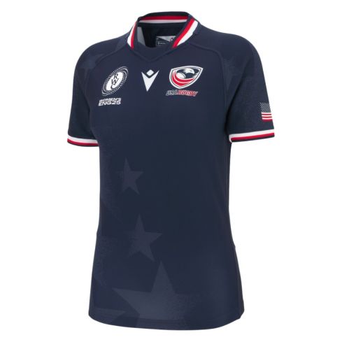 USA Women’s Rugby World Cup 2025 Home Jersey Blue – Macron