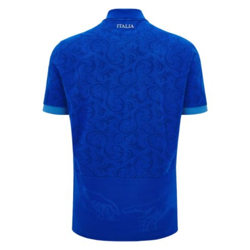 Italy Rugby Home Replica Cotton Jersey 2024/2025 - Macron