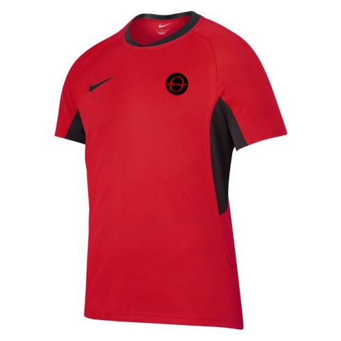 BADGE Rugby Training Jersey Crew Razor Chilly-Mazarin Red and Black - Nike