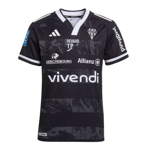Maillot Rugby Enfant CA Brive Noir 2025-2026 - Adidas
