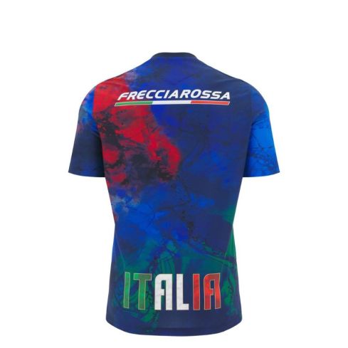 Italy Junior Training Rugby Shirt 2025/26 - Navy | Macron