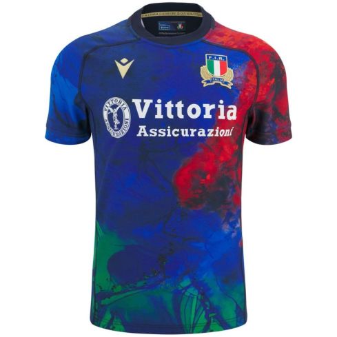 Italy Home Training Rugby Shirt 2025/2026 Navy - Macron