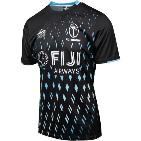 Maillot Rugby Pre-Match replica Fiji 7s noir 2025/2026 - Umbro