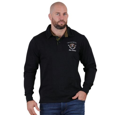 Black long-sleeve Rugby Polo + Khaki Tee Pack - Ruckfield