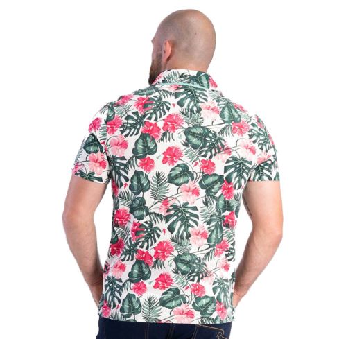 Short Sleeve Tropical Rugby Printed Rugby Polo - Ruckfield