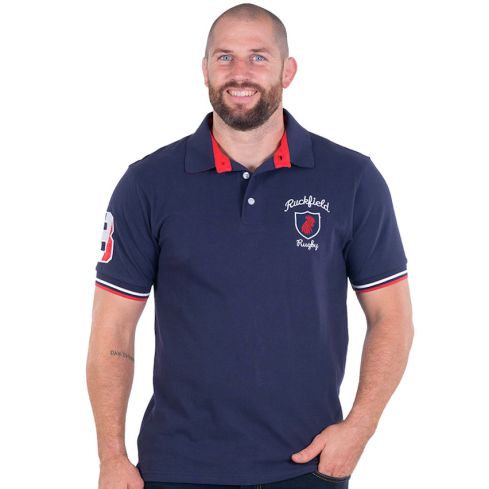 Rugby Polo Ruckfield France Supporter Navy Blue - Ruckfield