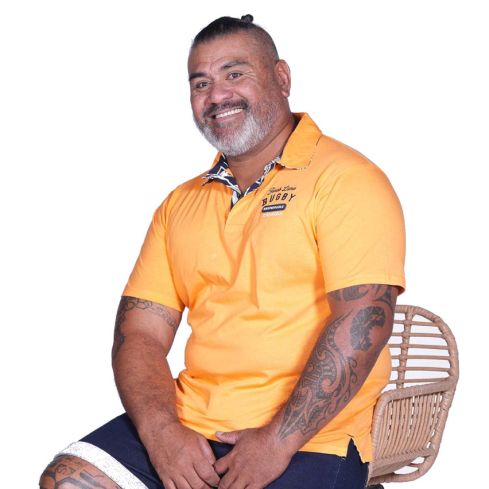 Short Sleeve Jonah Lomu Orange Rugby Polo - Ruckfield