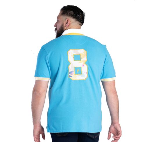 Short Sleeve Rugby Polo IWI Of Pacific Turquoise - Ruckfield