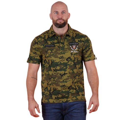 Camo Organic Rugby Polo - New Zealand Army - Ruckfield