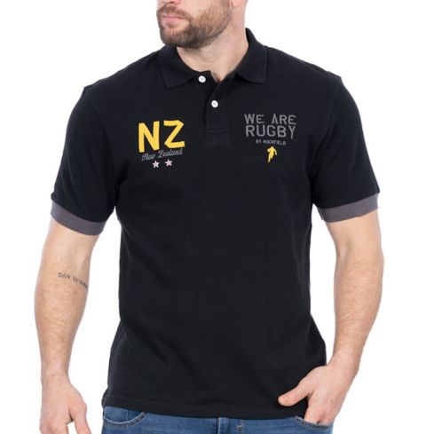 Rugby Polo Shirt We Are Rugby New Zealand Black - Ruckfield