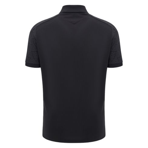 Wales Rugby Polo 2024/2025 Black - Macron